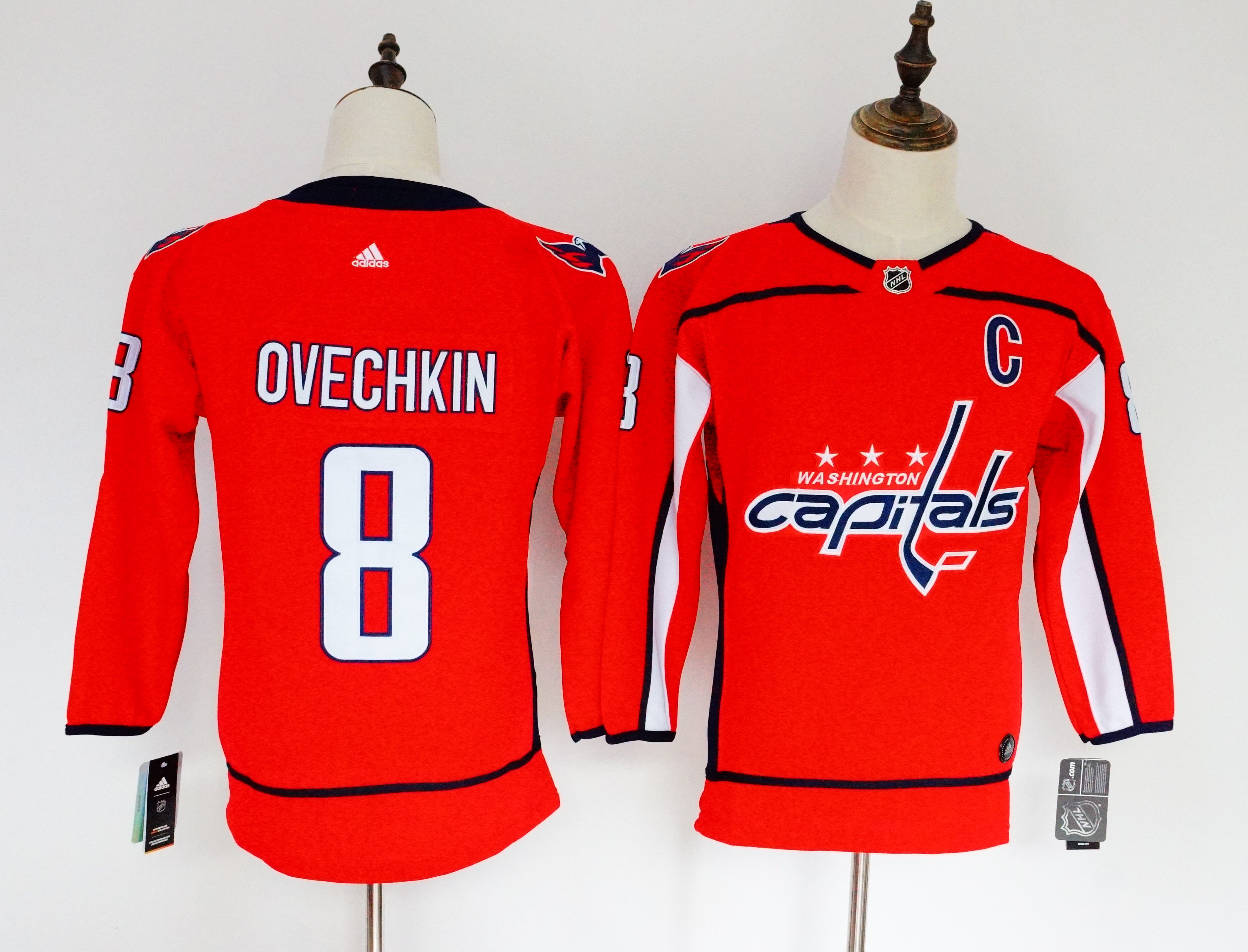 Women Washington Capitals #8 Ovechkin red Hockey Stitched Adidas NHL Jerseys->women nhl jersey->Women Jersey